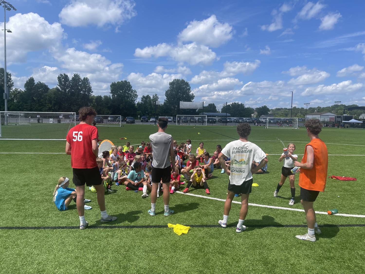 TNT Soccer training session in progress